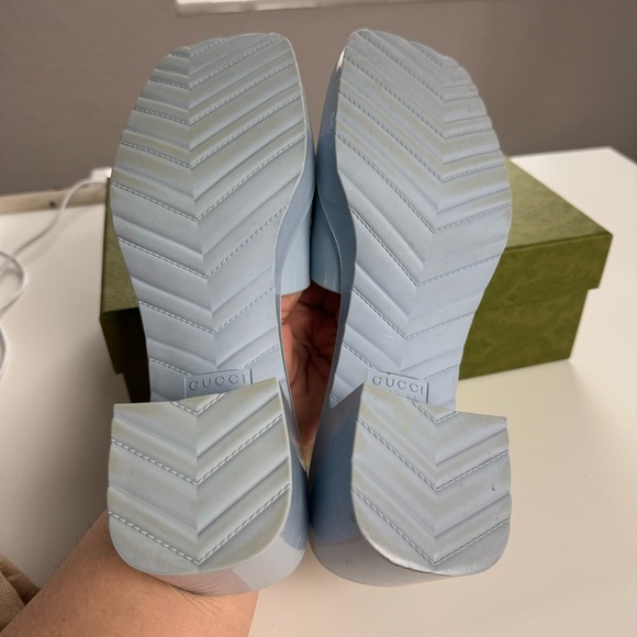 GUCCI Rubber Platform Slide Sandals Size 40 - Picture 5 of 16